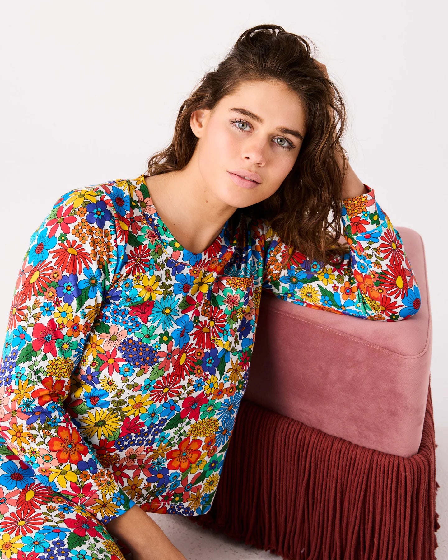 Winter Fields Long Sleeve Pajama Set