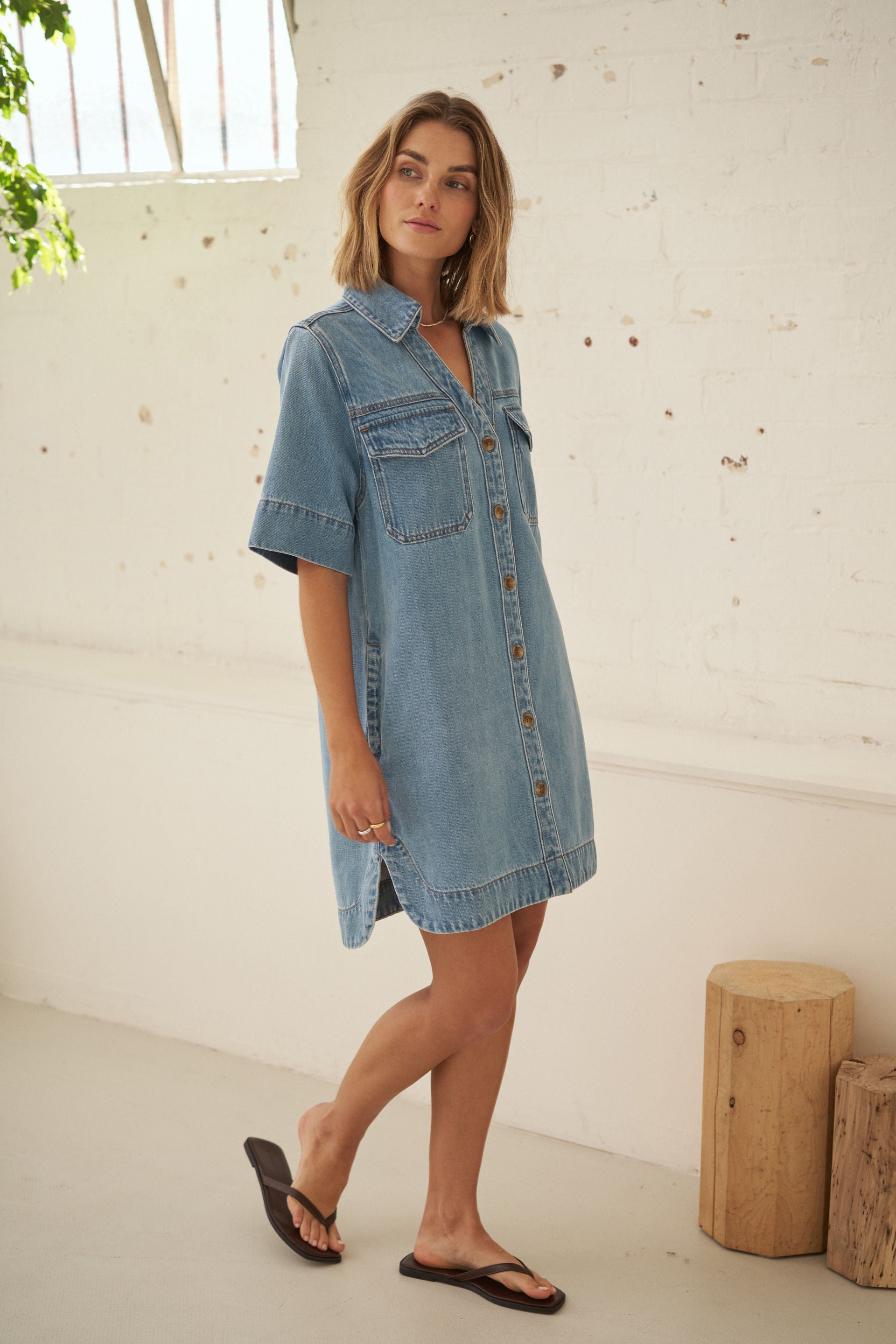 Bonnie Relaxed Shirt Dress