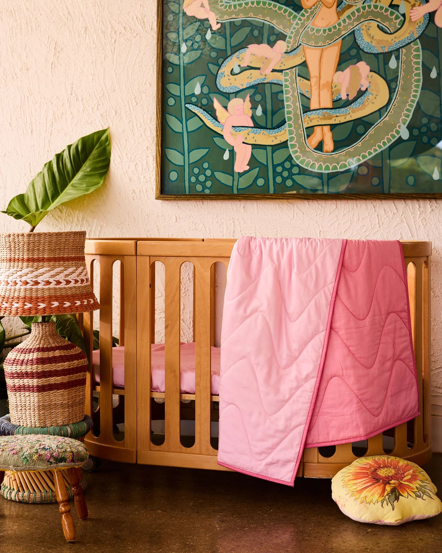 Glow In Cot Bedspread