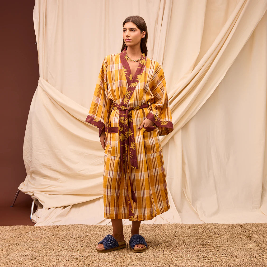 Nicolette Linen Robe