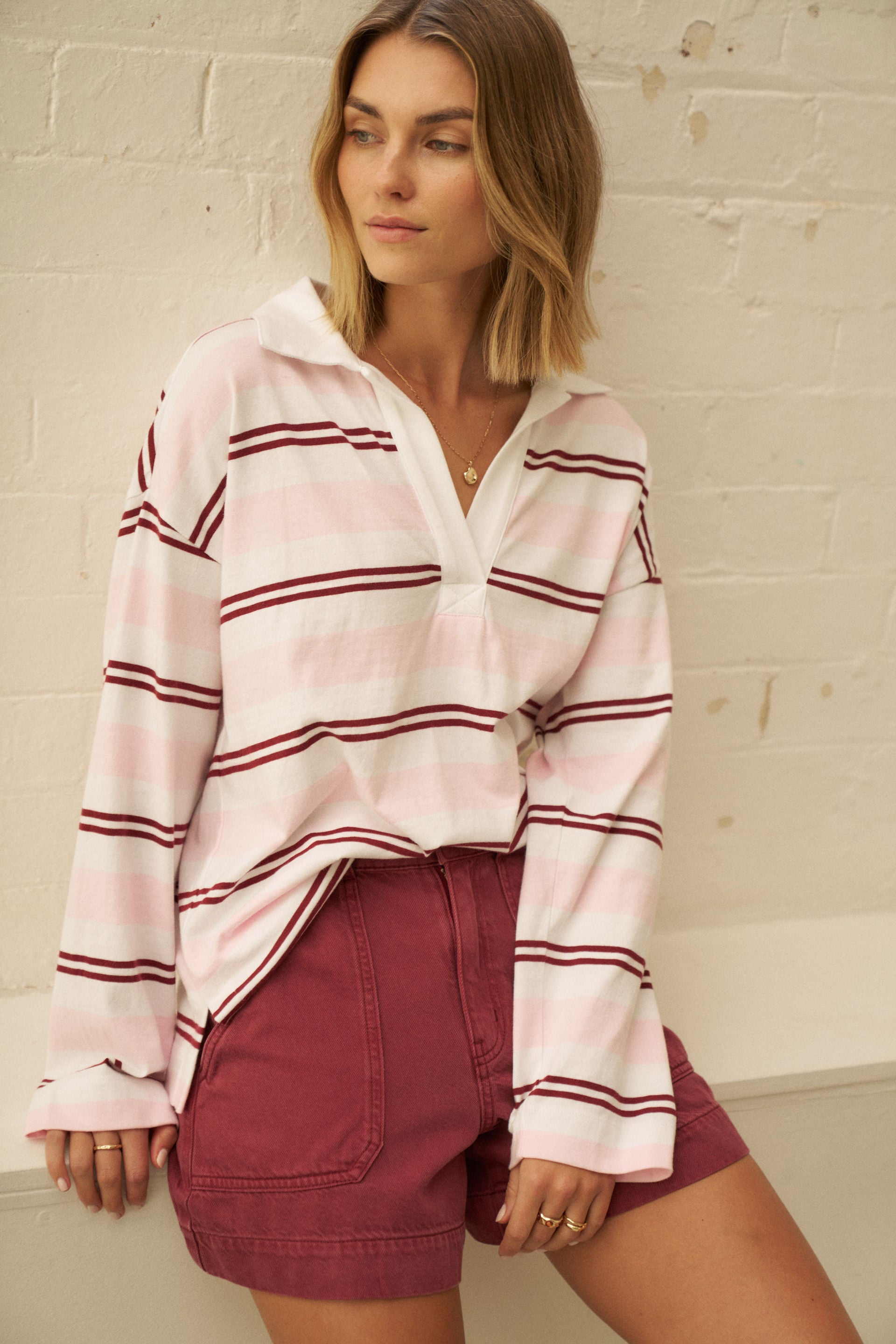 Shelby Slouchy Rugby Top
