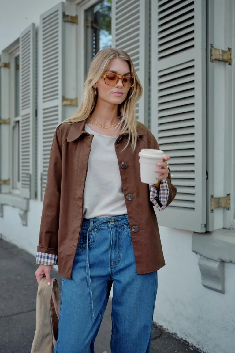 Pia Coat Chocolate