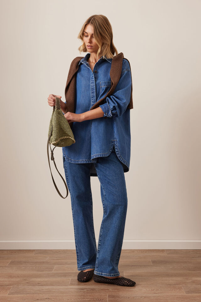 Gwynn Shirt Fresh Indigo