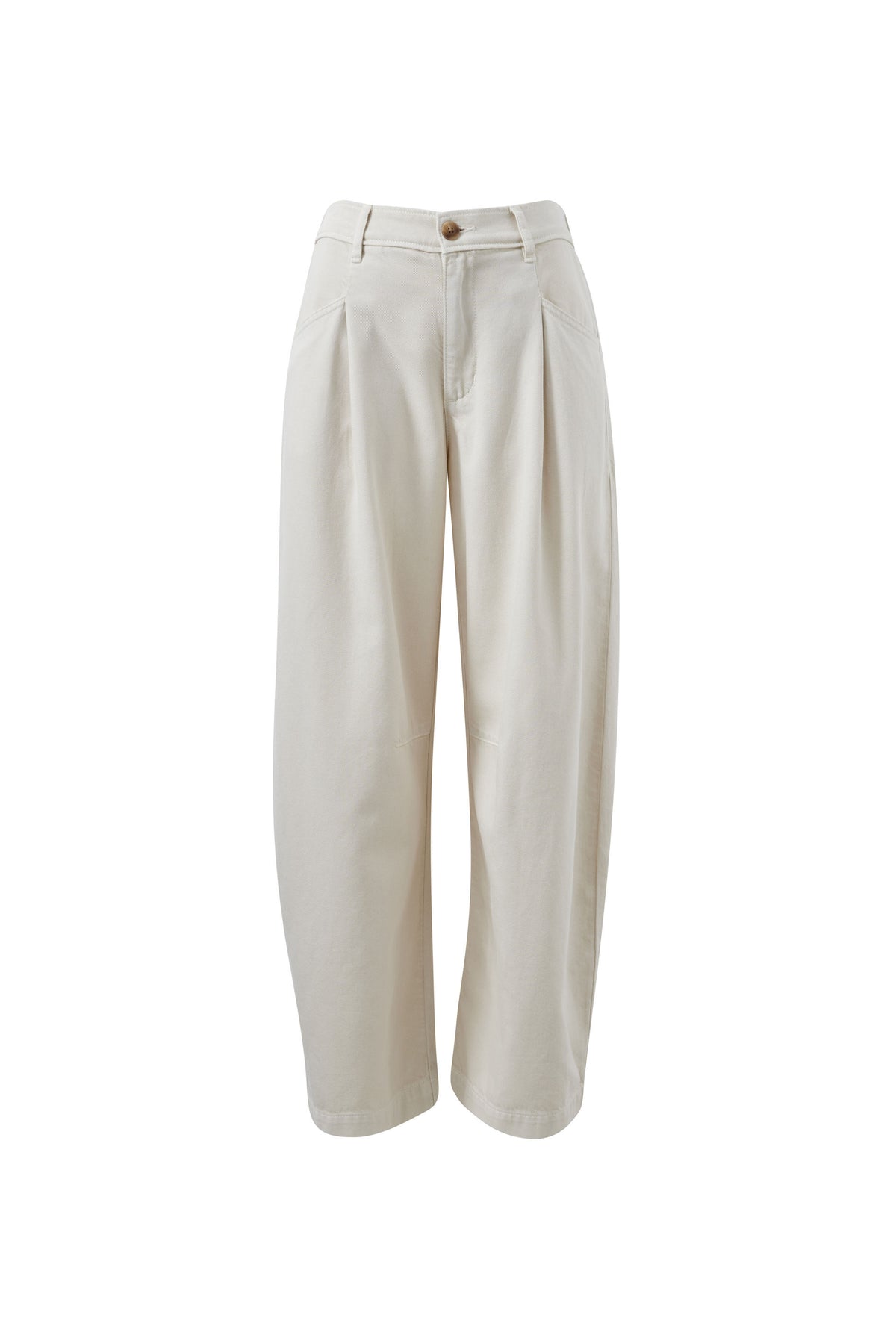 Gemma Pleat Pant Eggshell