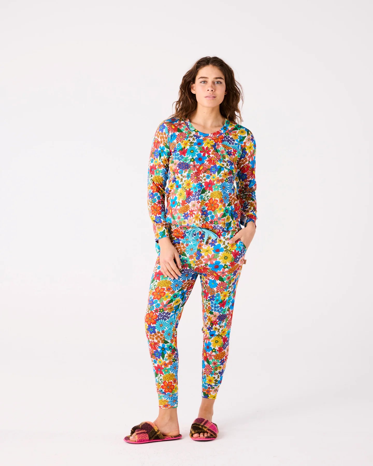 Winter Fields Long Sleeve Pajama Set