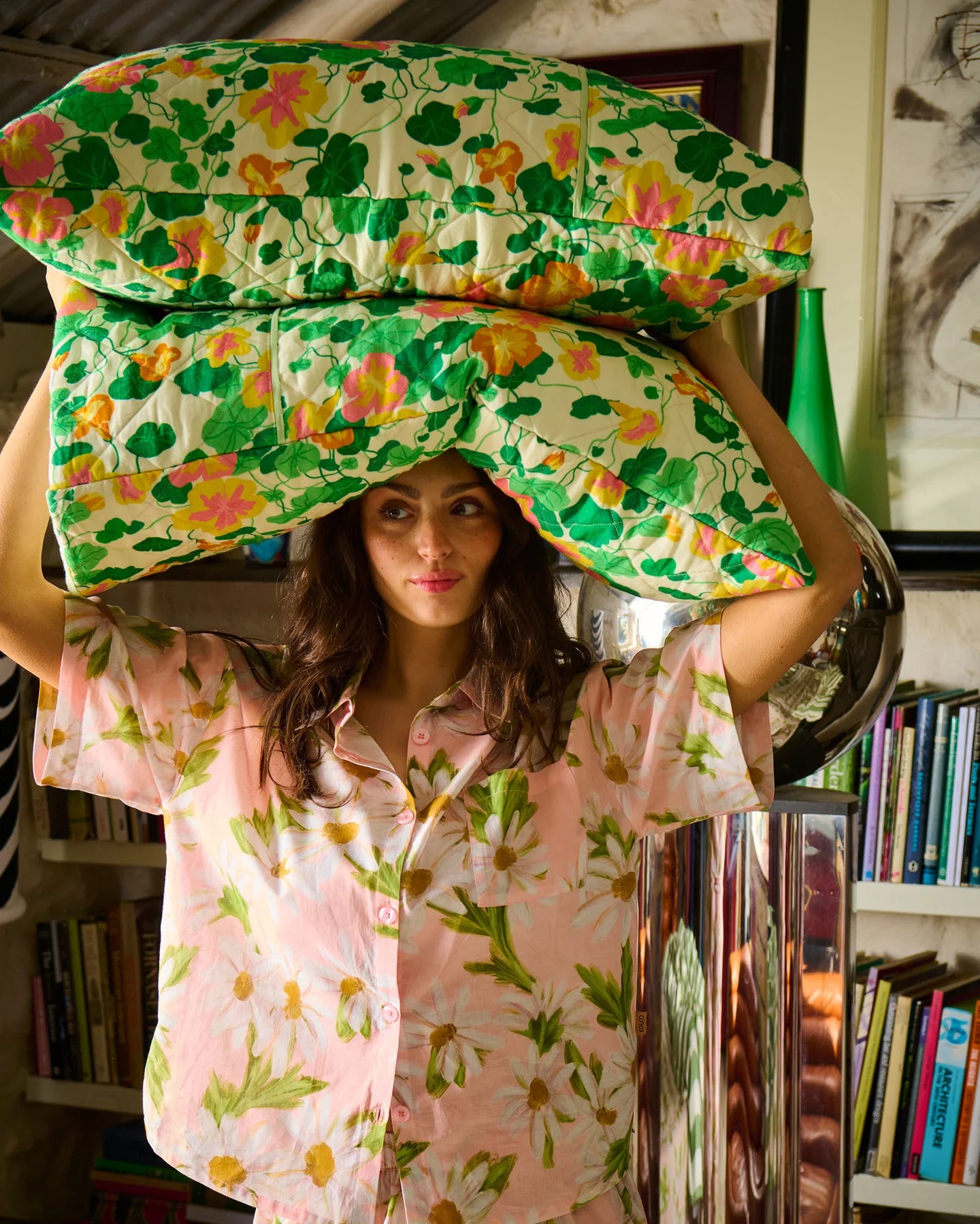 Sweet Daisy Short Sleeve Pajama Set