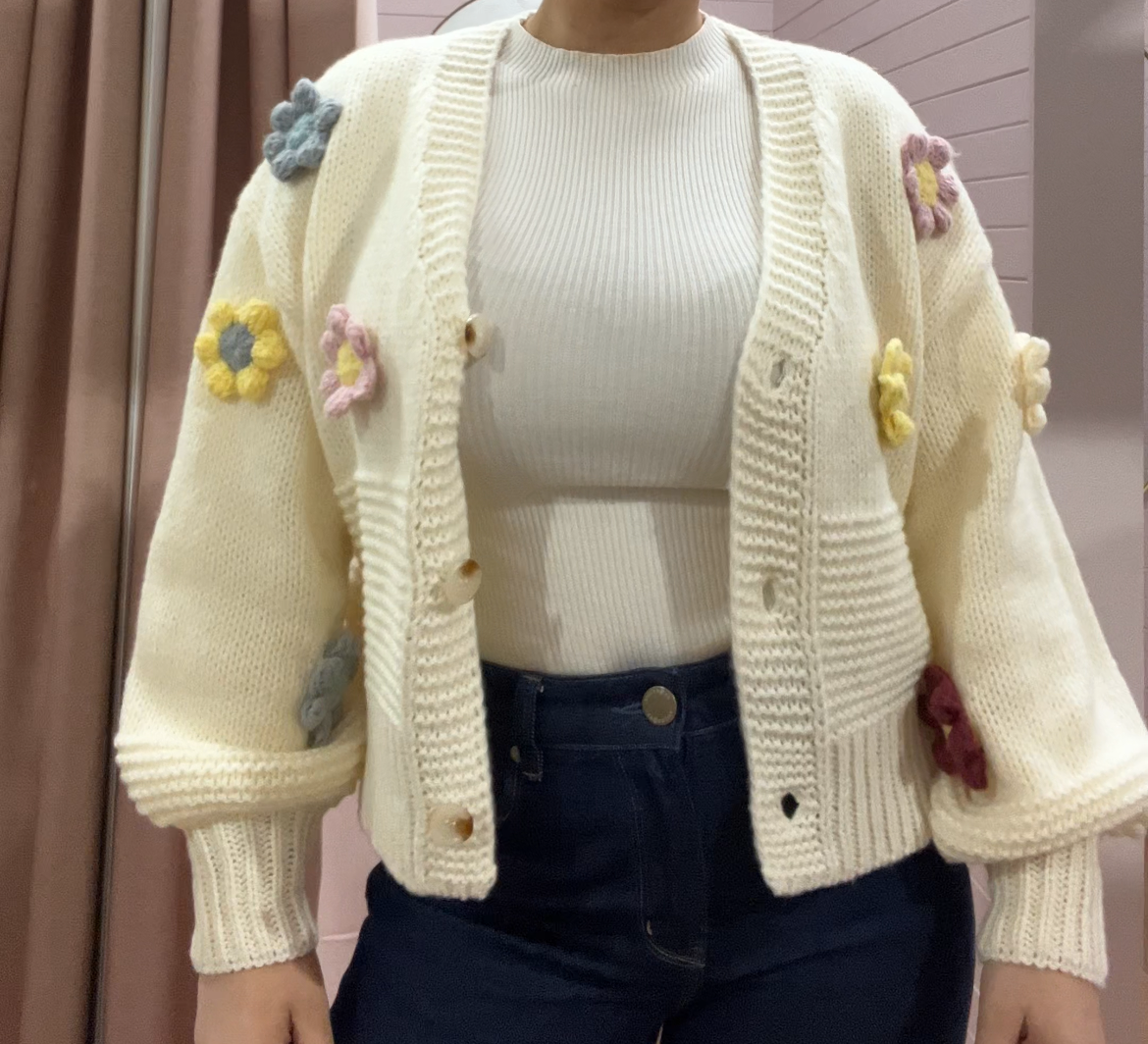 Stereo Floral Cardigan