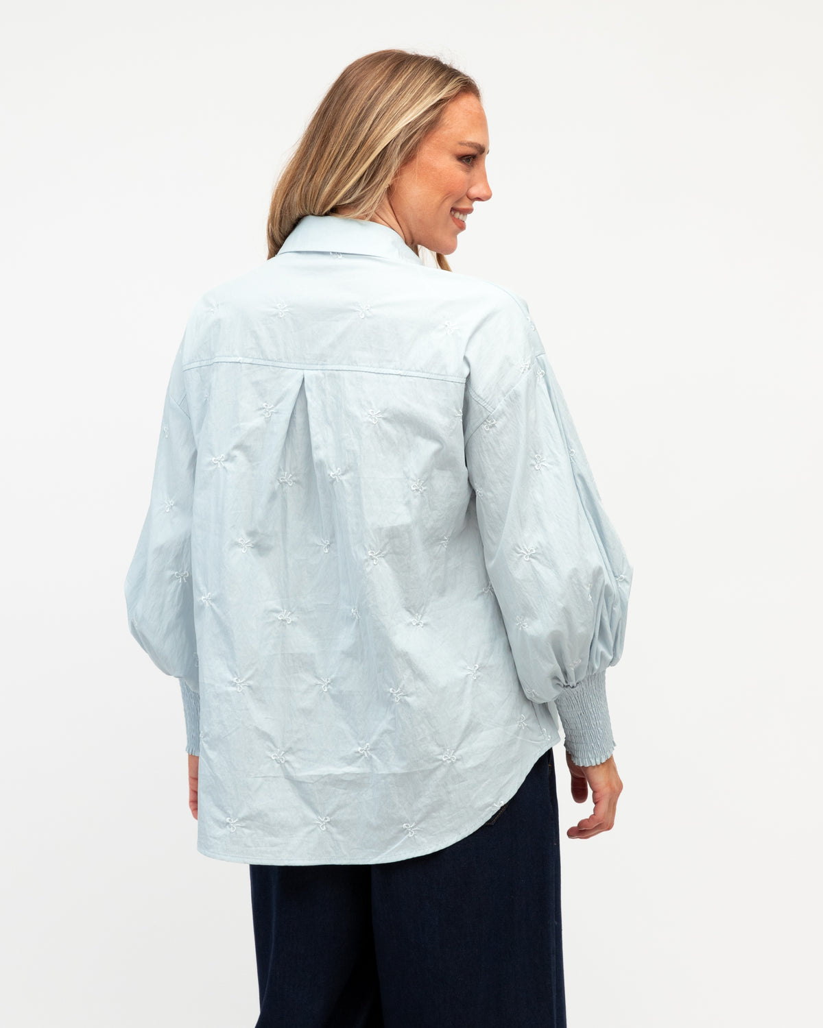 Bow Embroidered Shirt