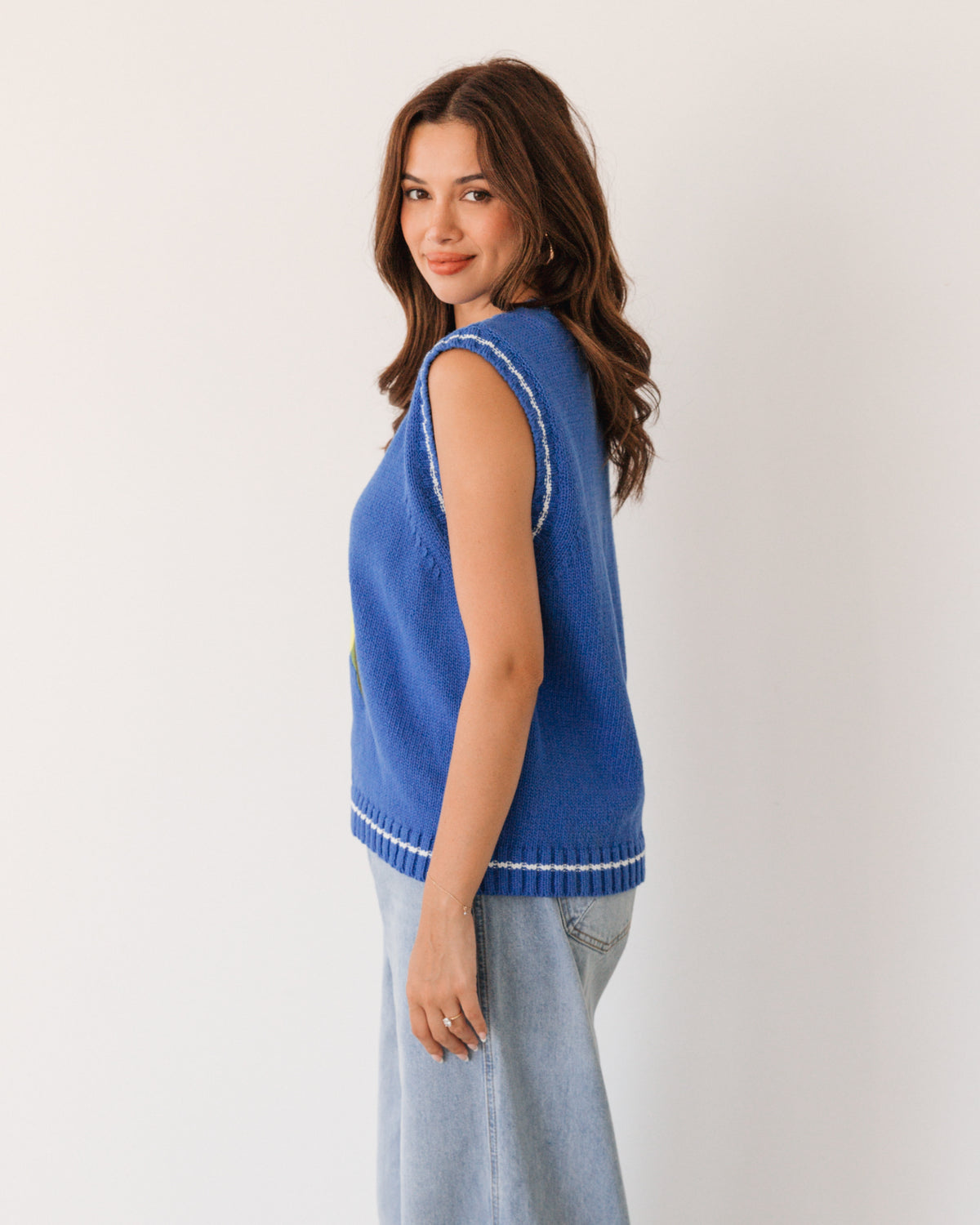Embroidered Knit Top