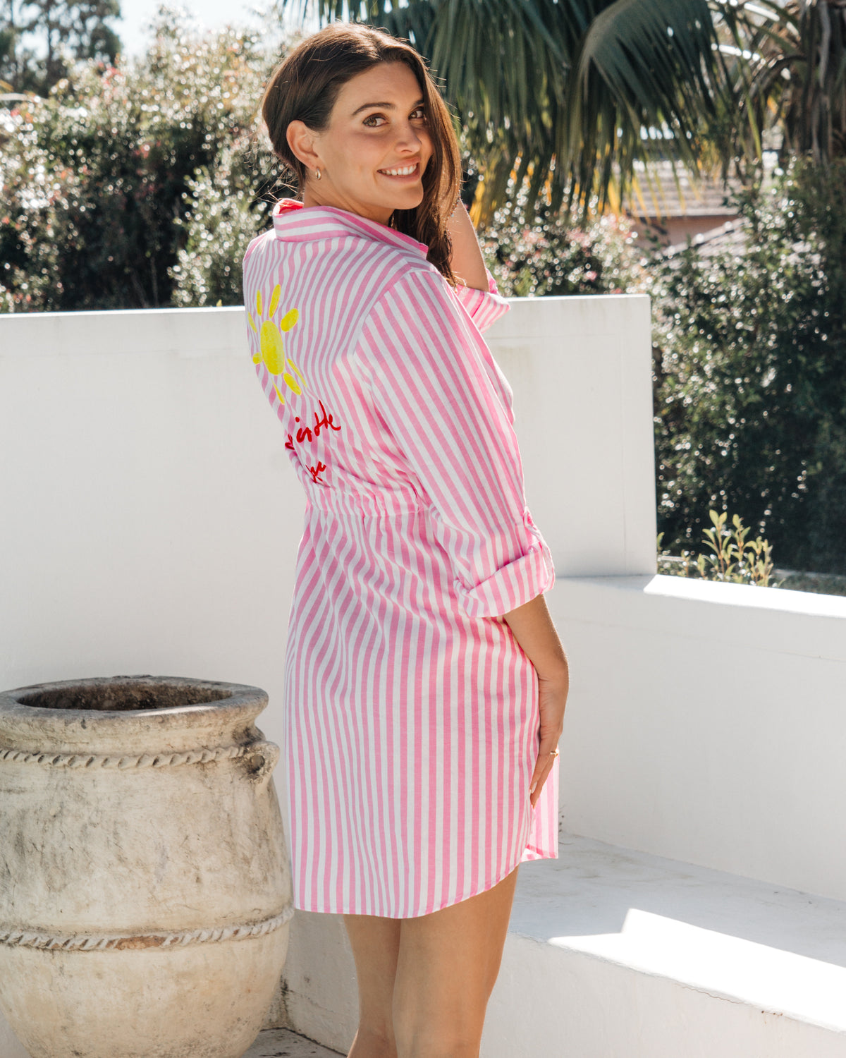 Clarice Sunshine Shirt Dress