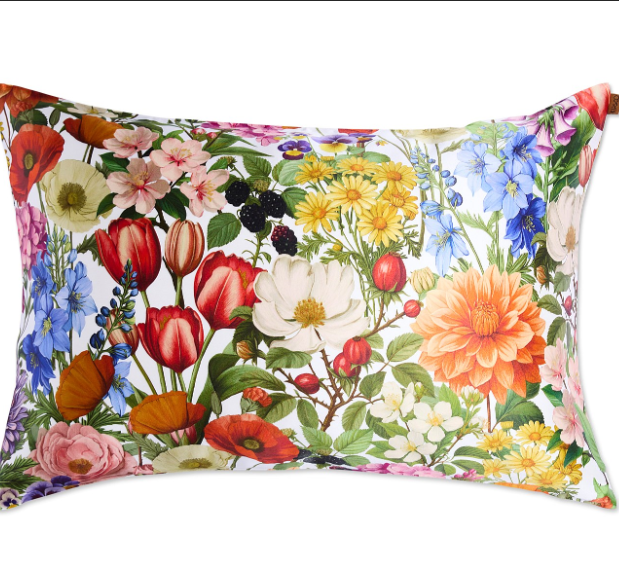 Cottage Garden Silk Pillowcase
