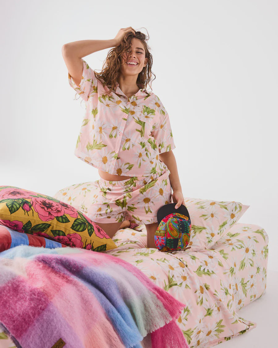 Sweet Daisy Short Sleeve Pajama Set
