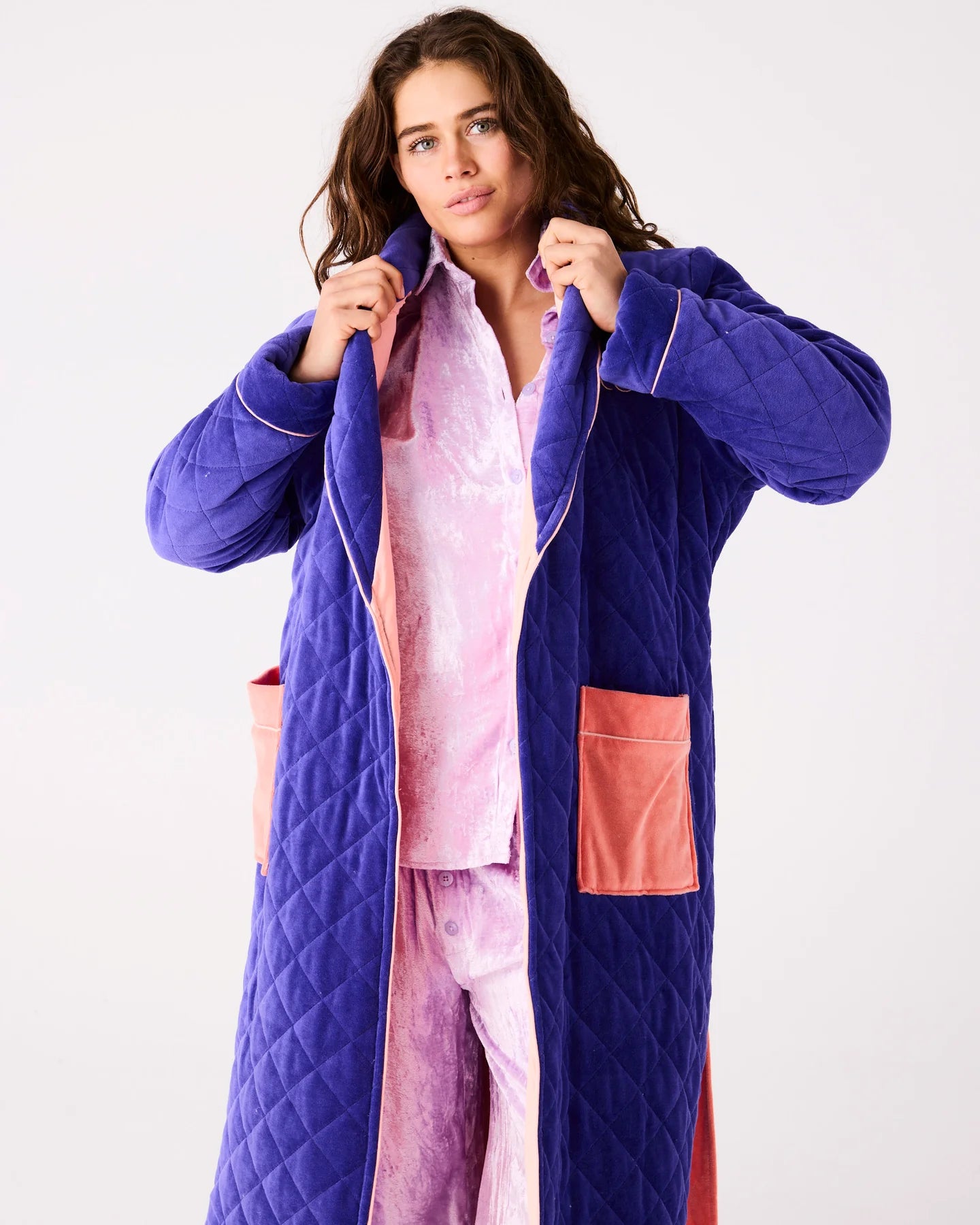 Mulberry Pie Velvet Robe