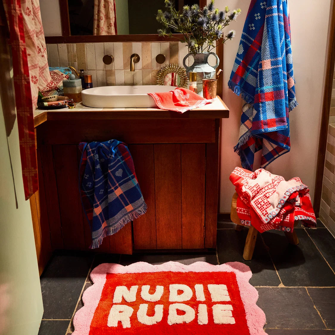 Romy Nudie Bath Mat Poppy