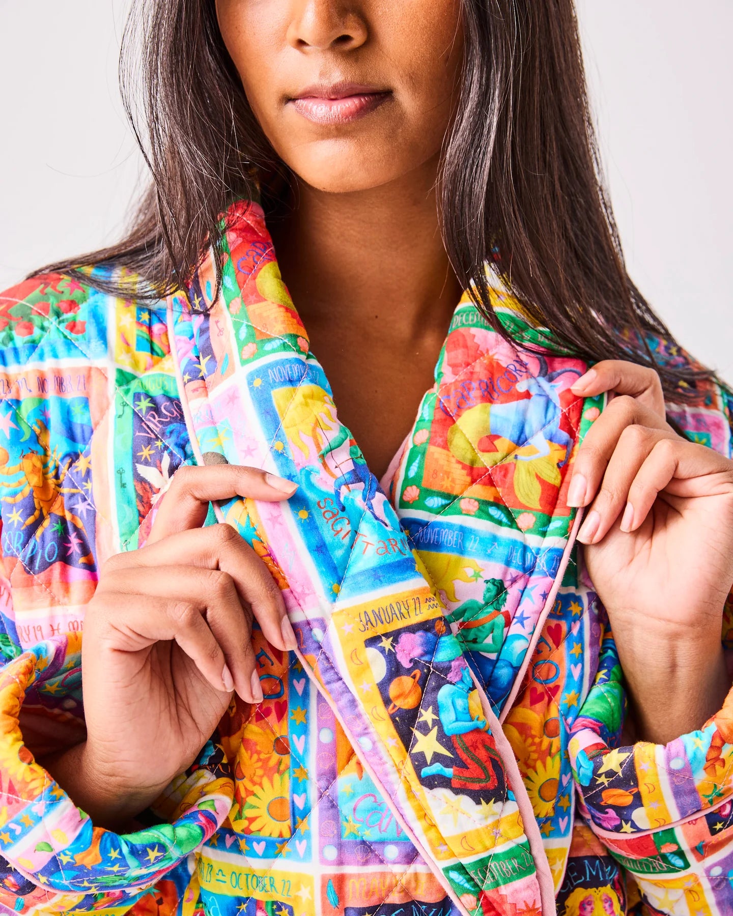 Zodiac Quilted Robe