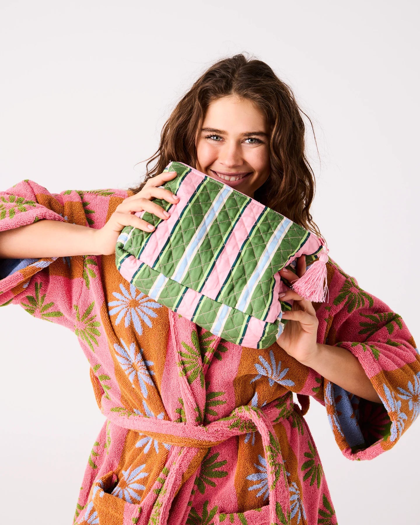 Cactus Stripe Toiletry Purse