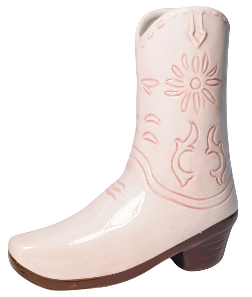 Cowgirl Boot Vase 19cm